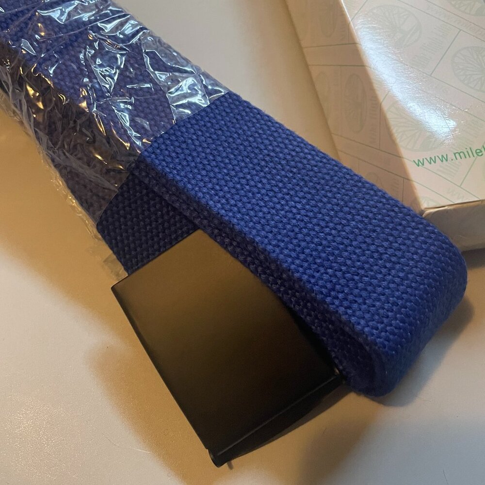 Deep Blue Web Belt - brand new - black buckle